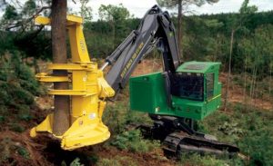 Control Products - Forestry Equipment Cutting Down Tree