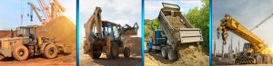 Control Products - Heavy machinery in construction site