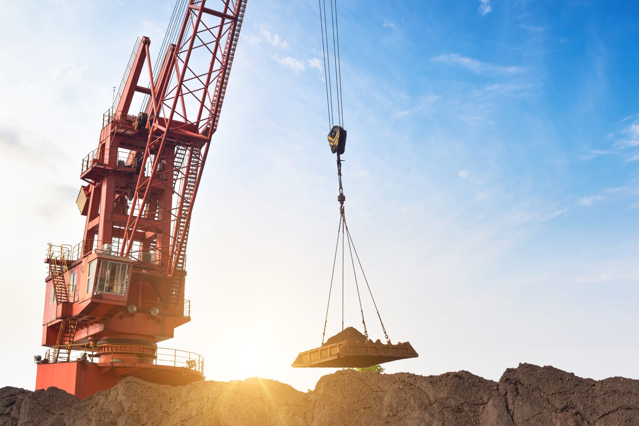 Control Products - Construction Crane Lifting Metal Beam